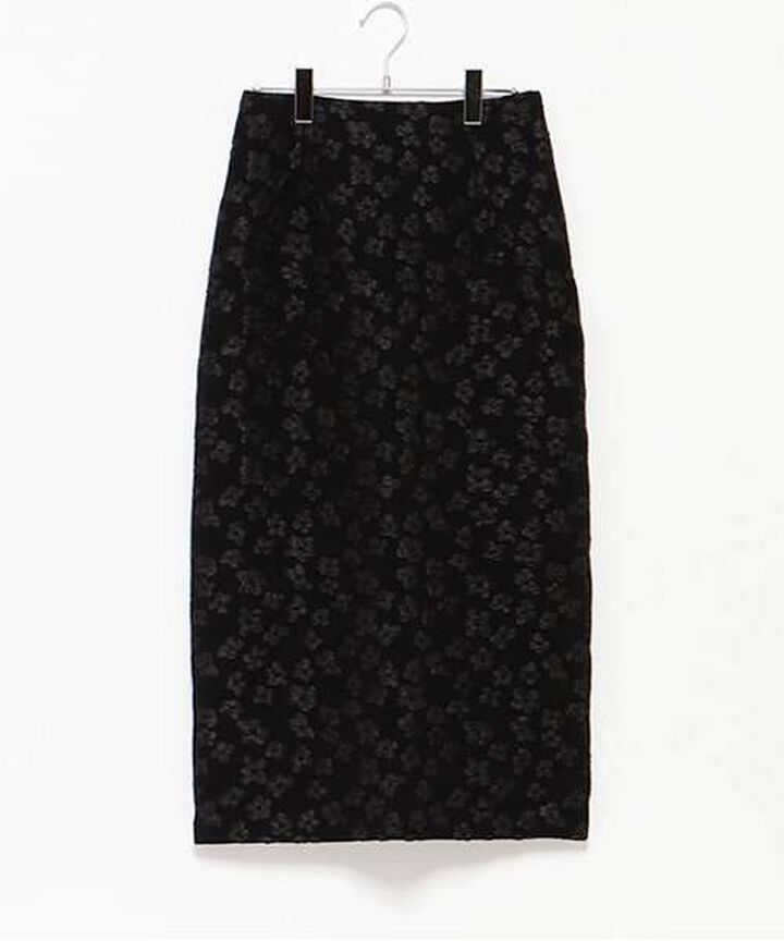 Floral Jacquard Tight Skirt,Off white, medium image number 17