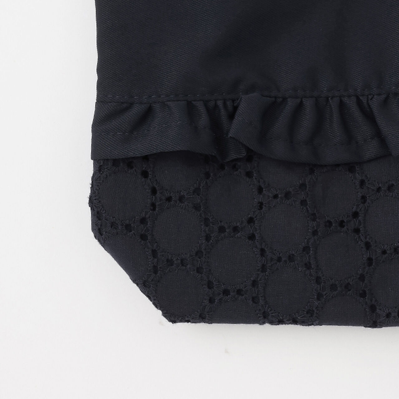 Frill Shoe Bag,Navy, large image number 10