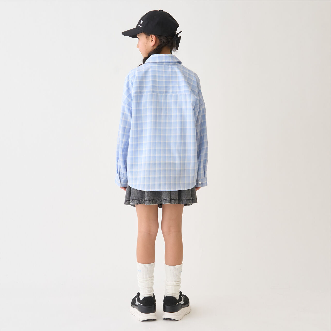 [Inner Wear Set] Long-Sleeve Checkered Shirt,Black, large image number 14