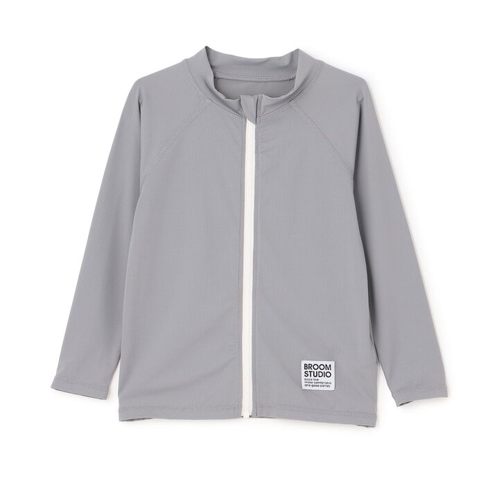 [SWIM] [UV] Full-Zip Mesh Rash Guard [Kids' Clothing] [Boys & Girls],Milky white, medium image number 4