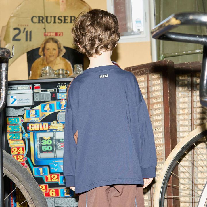 [MNCM] Bi-Color Big T-Shirt (Kaiteki Tenjiku),Navy, medium image number 22