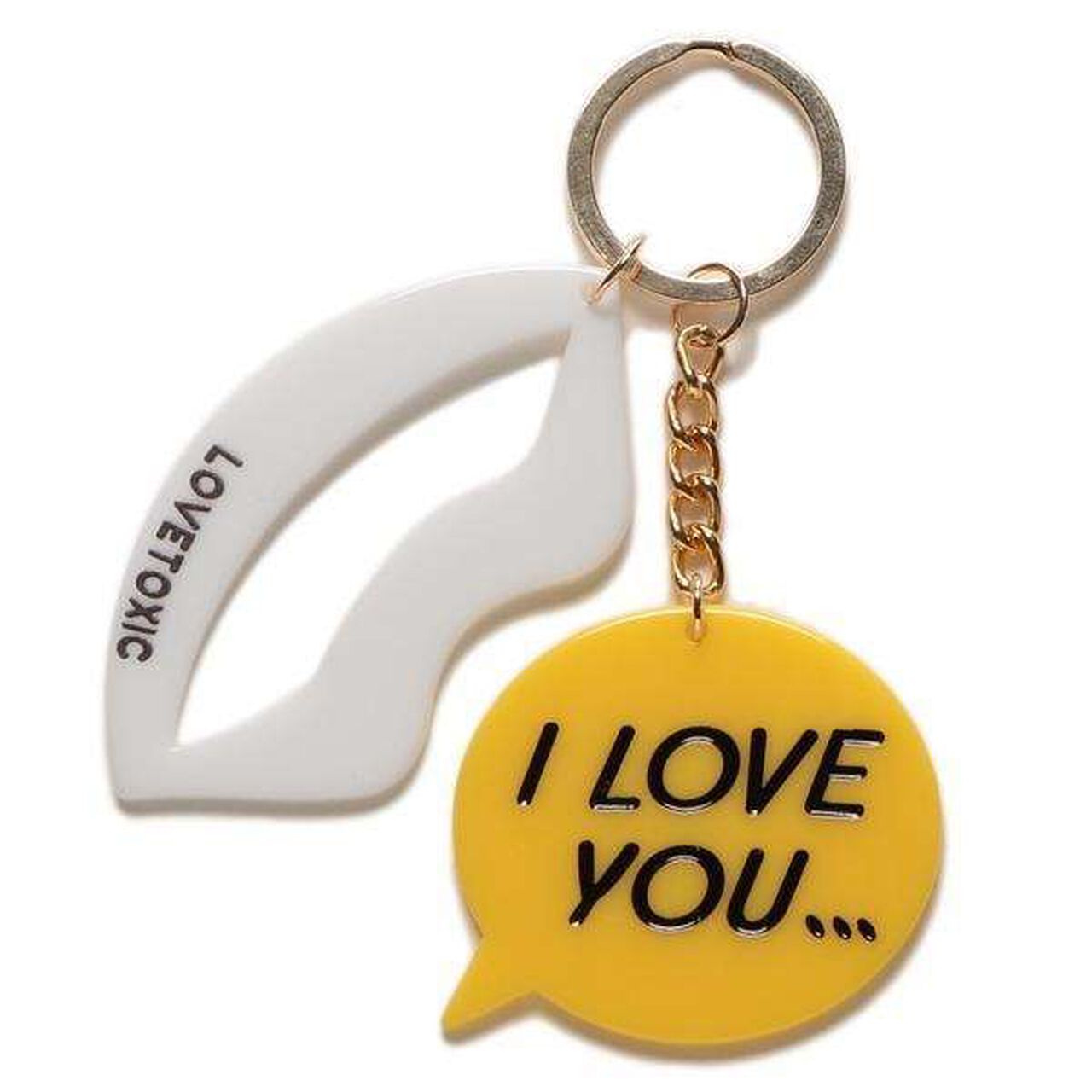 Speech Bubble Lip Keychain,Pink, large image number 5