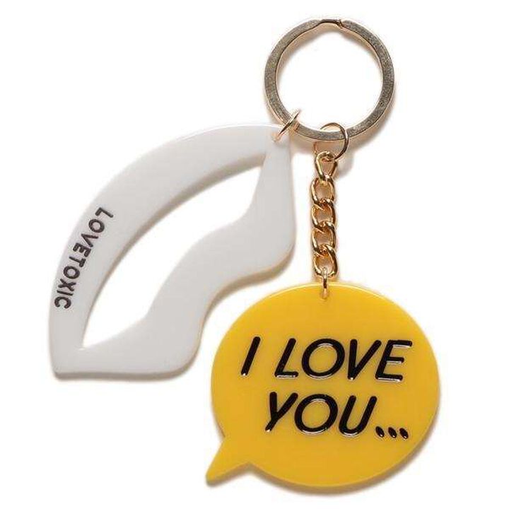 Speech Bubble Lip Keychain,Pink, medium image number 5