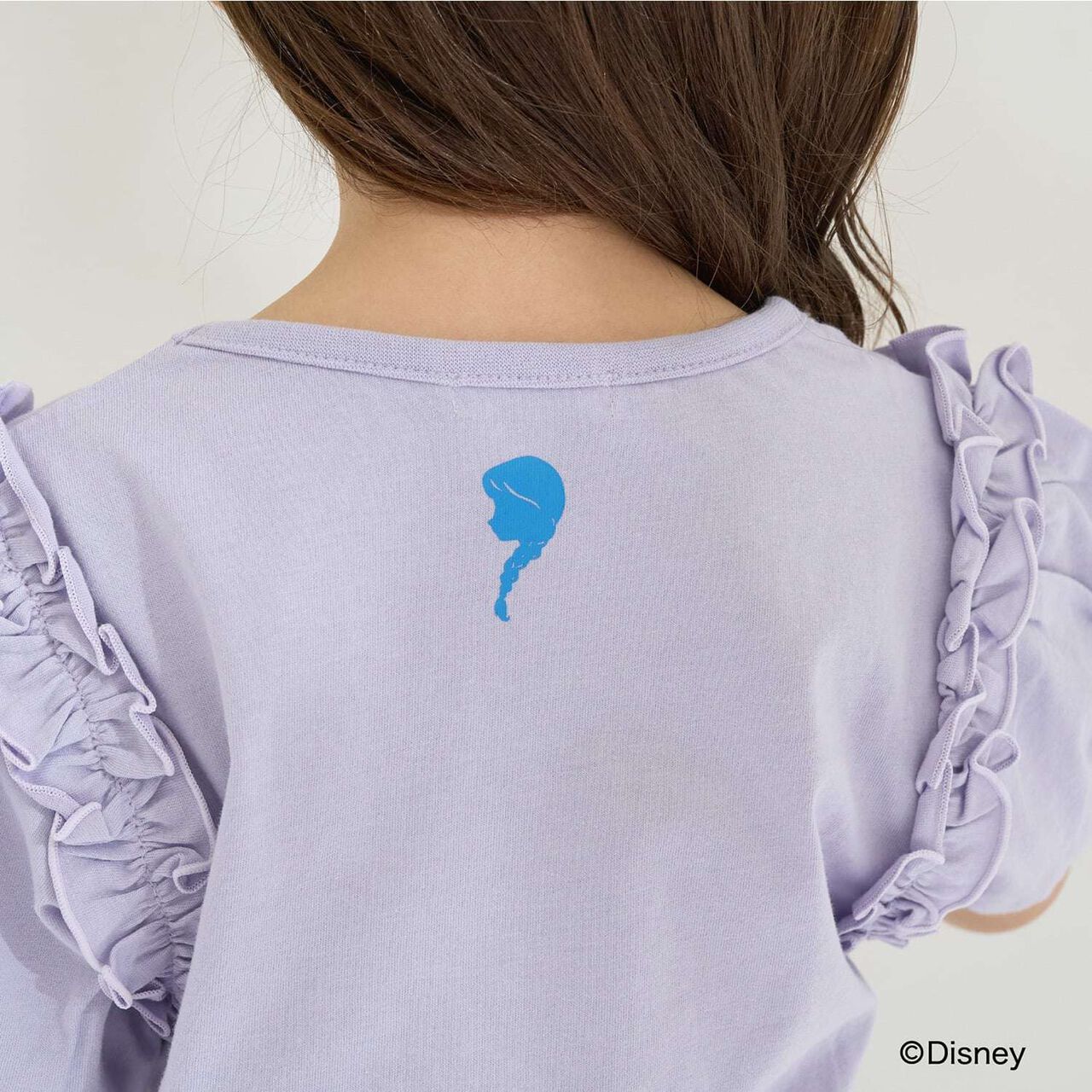 [Disney Frozen] 100% Cotton Sherbet Jersey Puff Sleeve T-Shirt [Kids Girls] UV Cool Touch Shape-Retaining,Lavender, large image number 18