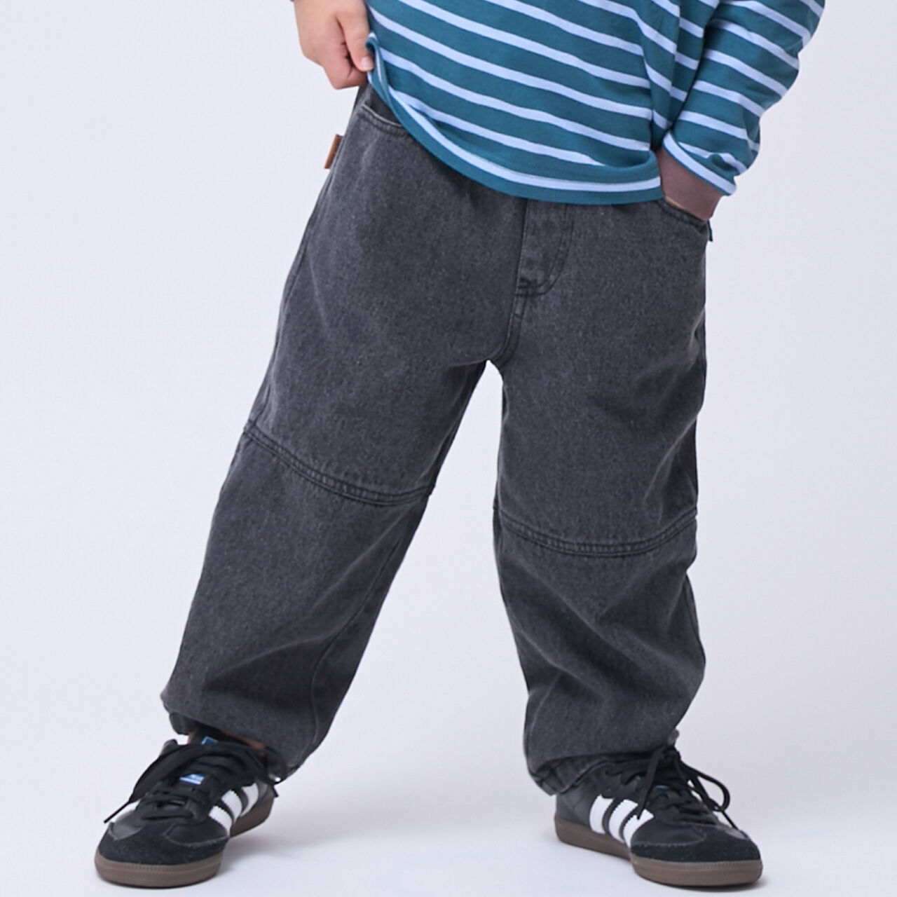 Balloon Loose Silhouette Pants,Sax blue, large image number 6