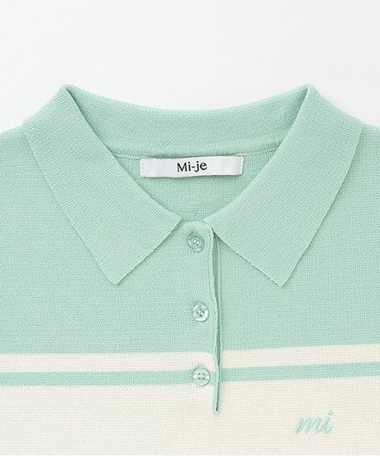 Knit Polo Dress,Navy, large image number 6