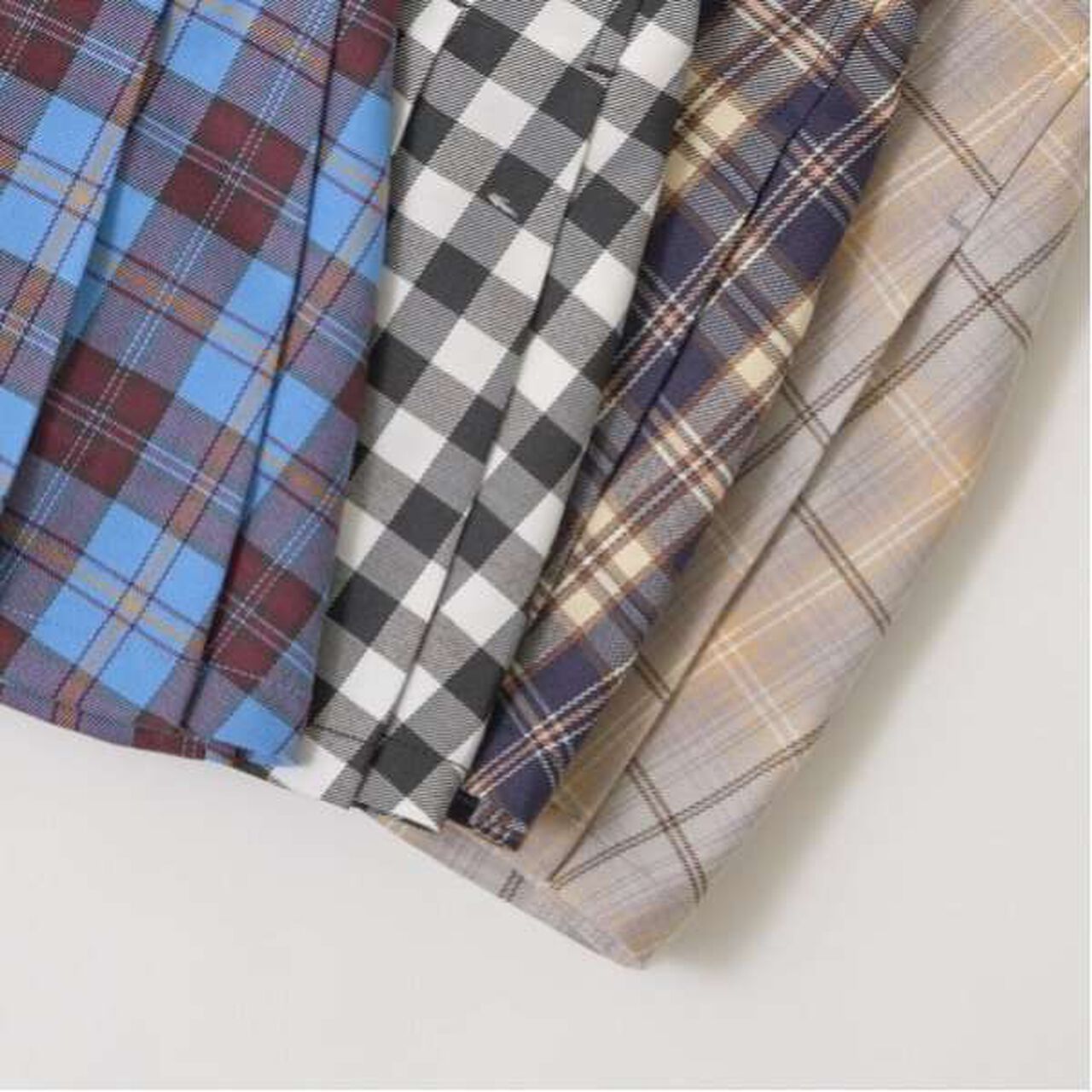 Tuck Pleated Skirt-Pants,Light gray, large image number 17