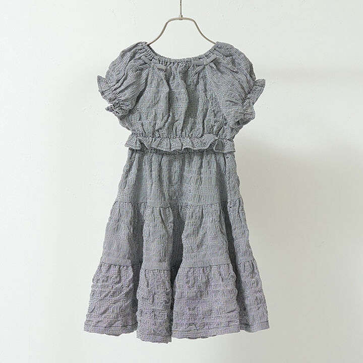 Front and Back Both OK! Blouse & Tiered Skirt Set,Light blue, medium image number 5