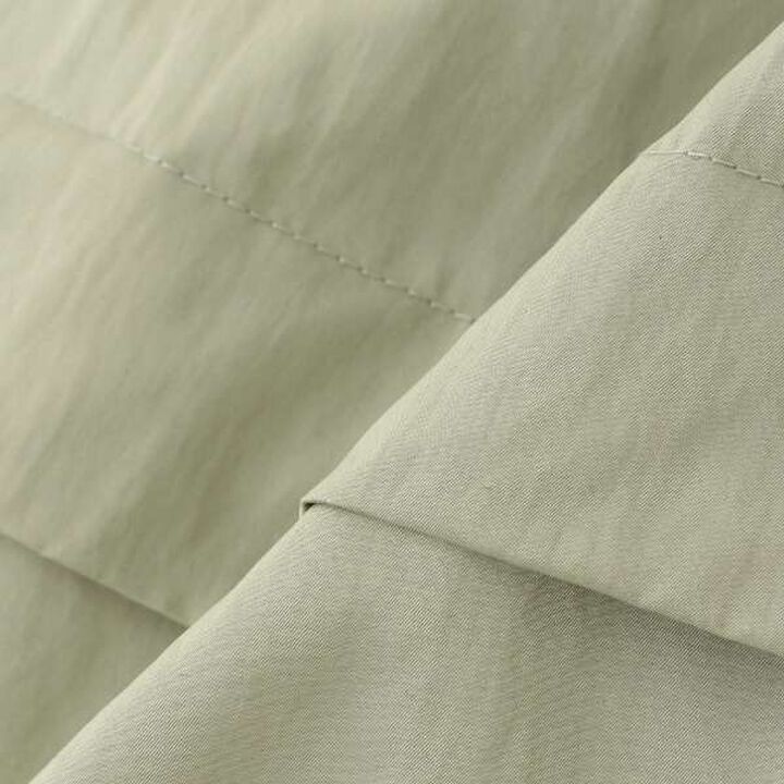 [AMI] Water-Repellent Waist Rib Hem Tuck Skirt,Olive, medium image number 4