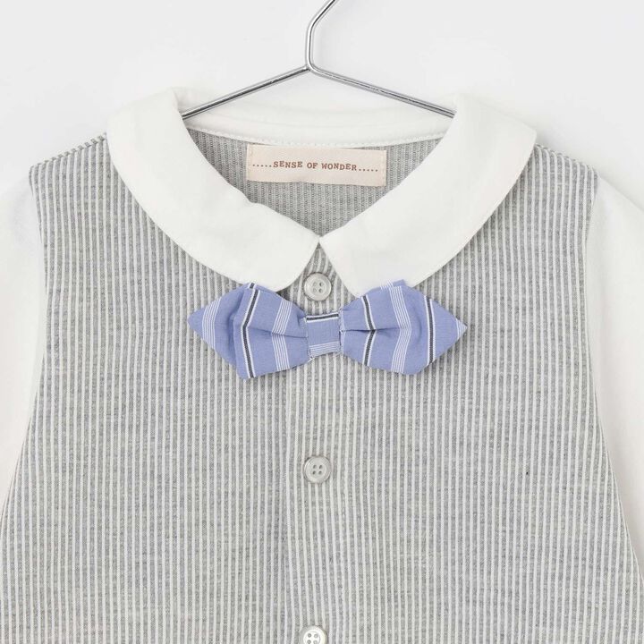 Stripe Vest 2 WAY All-in-One [Made in Japan],Blue, medium image number 3