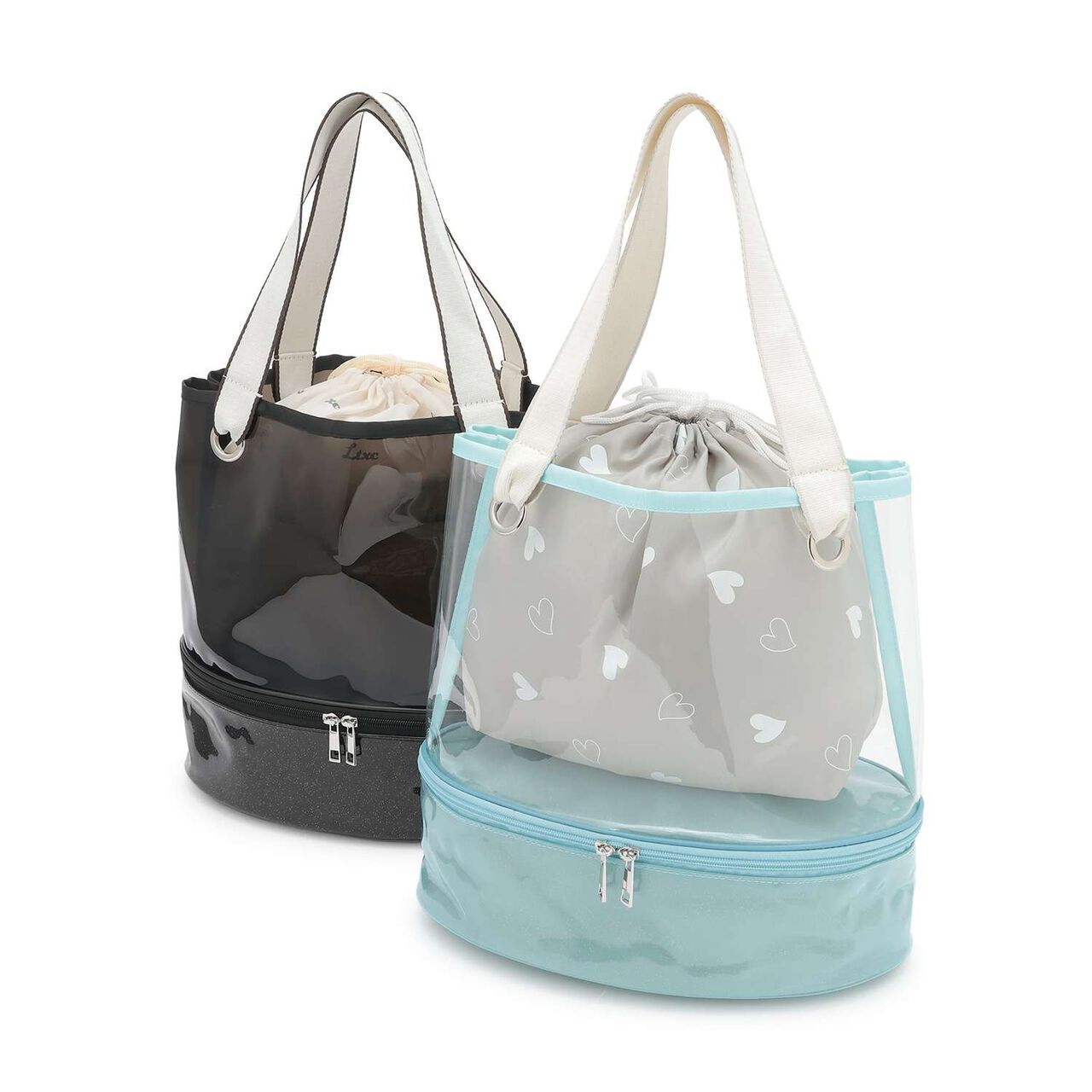 [LTXC] [SWIM] Clear Tote Bag,Black, large image number 3