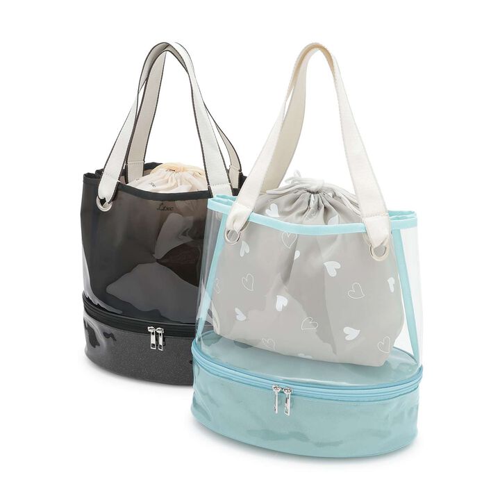 [LTXC] [SWIM] Clear Tote Bag,Black, medium image number 3
