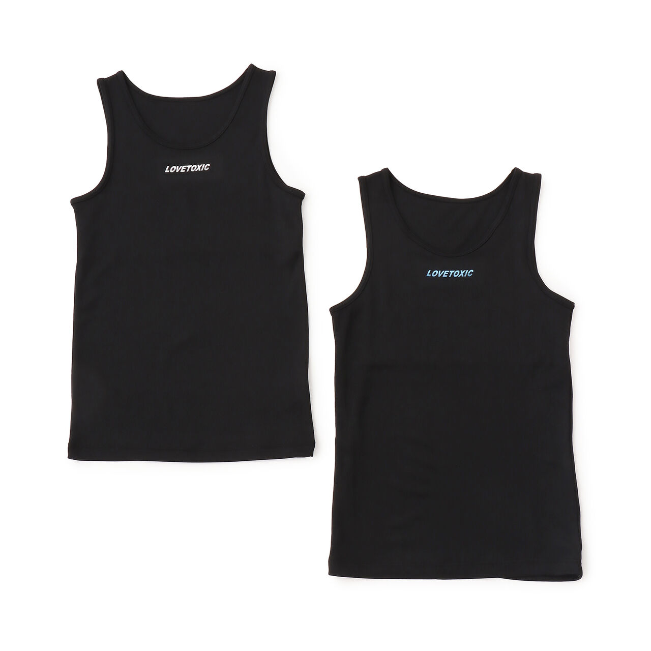 2-Pack Double Layer Tank Tops,Black, large image number 0