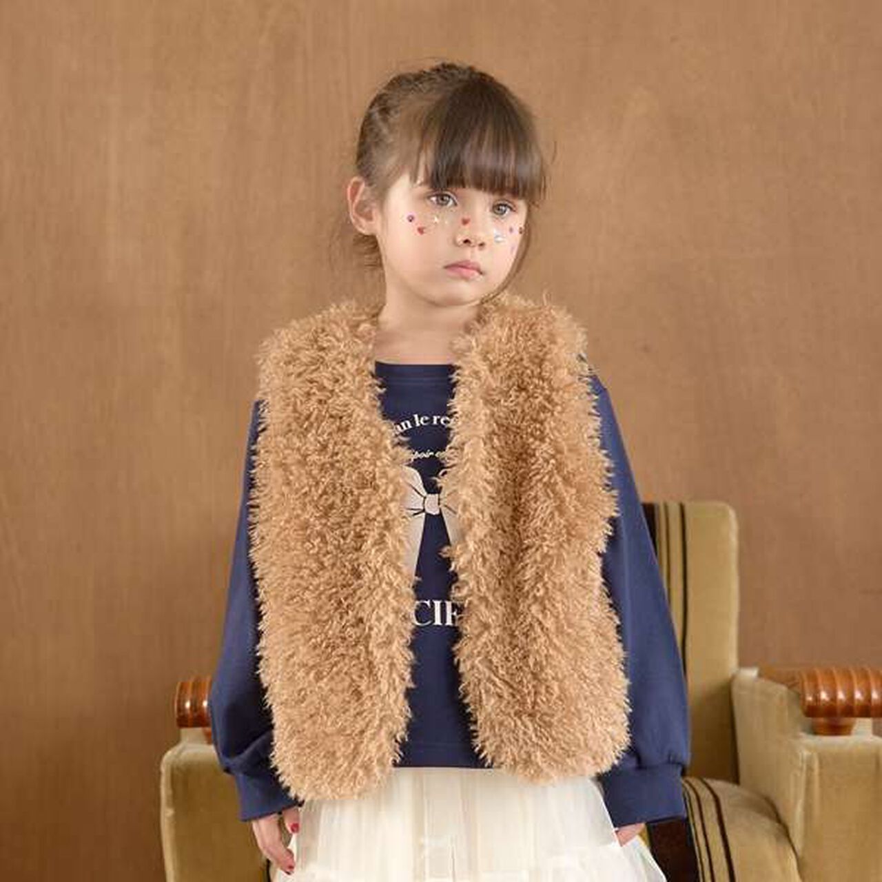 Fluffy Soft Fur Vest,Charcoal gray, large image number 18