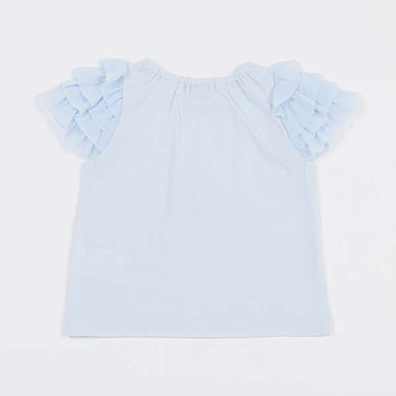 [Disney] Tulle Sleeve Graphic T-Shirt,Light blue, large image number 18