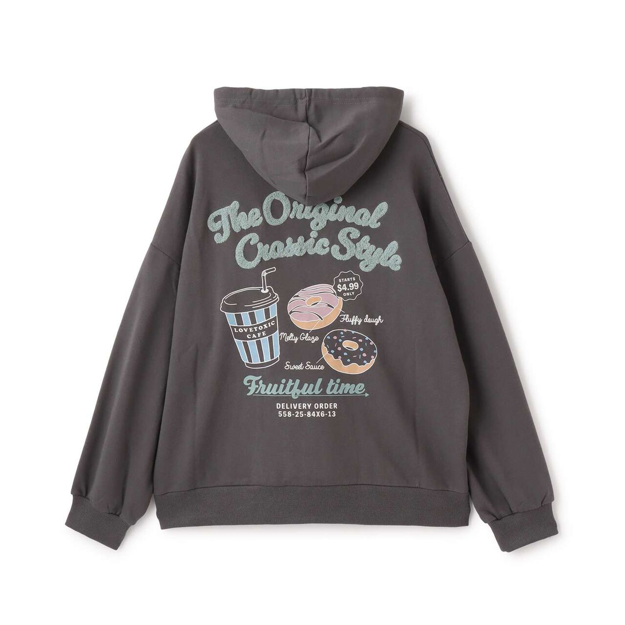 Back Sagara Loose Parka,Smoke white, large image number 2