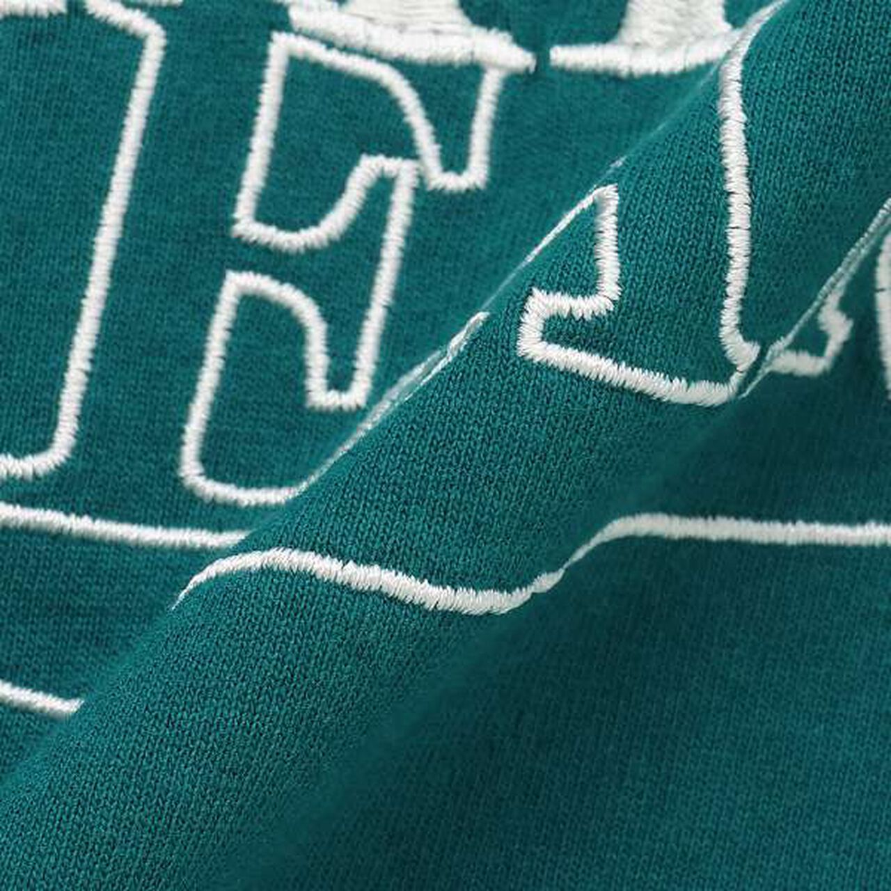 Circle Logo Embroidery T-Shirt,Green, large image number 6