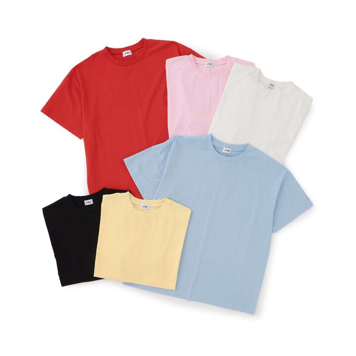 [LTXC / 100% Cotton / GOOD PRICE] Custom Decor Loose Half Sleeve T-Shirt,Black, medium image number 19