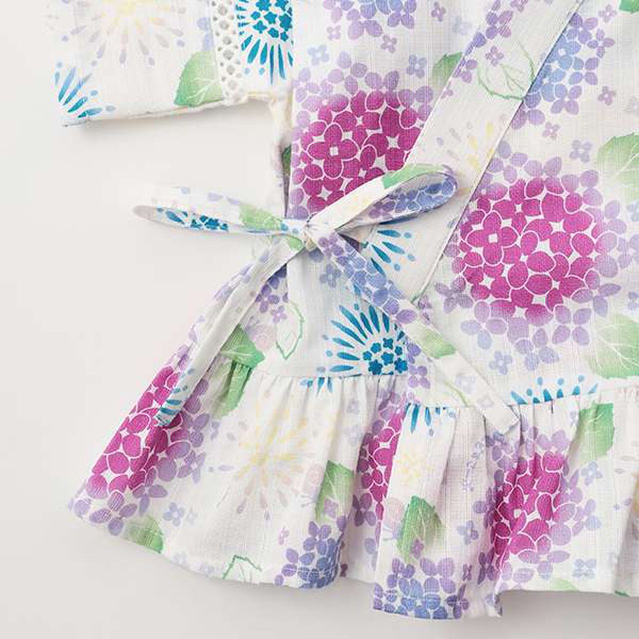 Hydrangea Pattern Jinbei,Off white, large image number 8