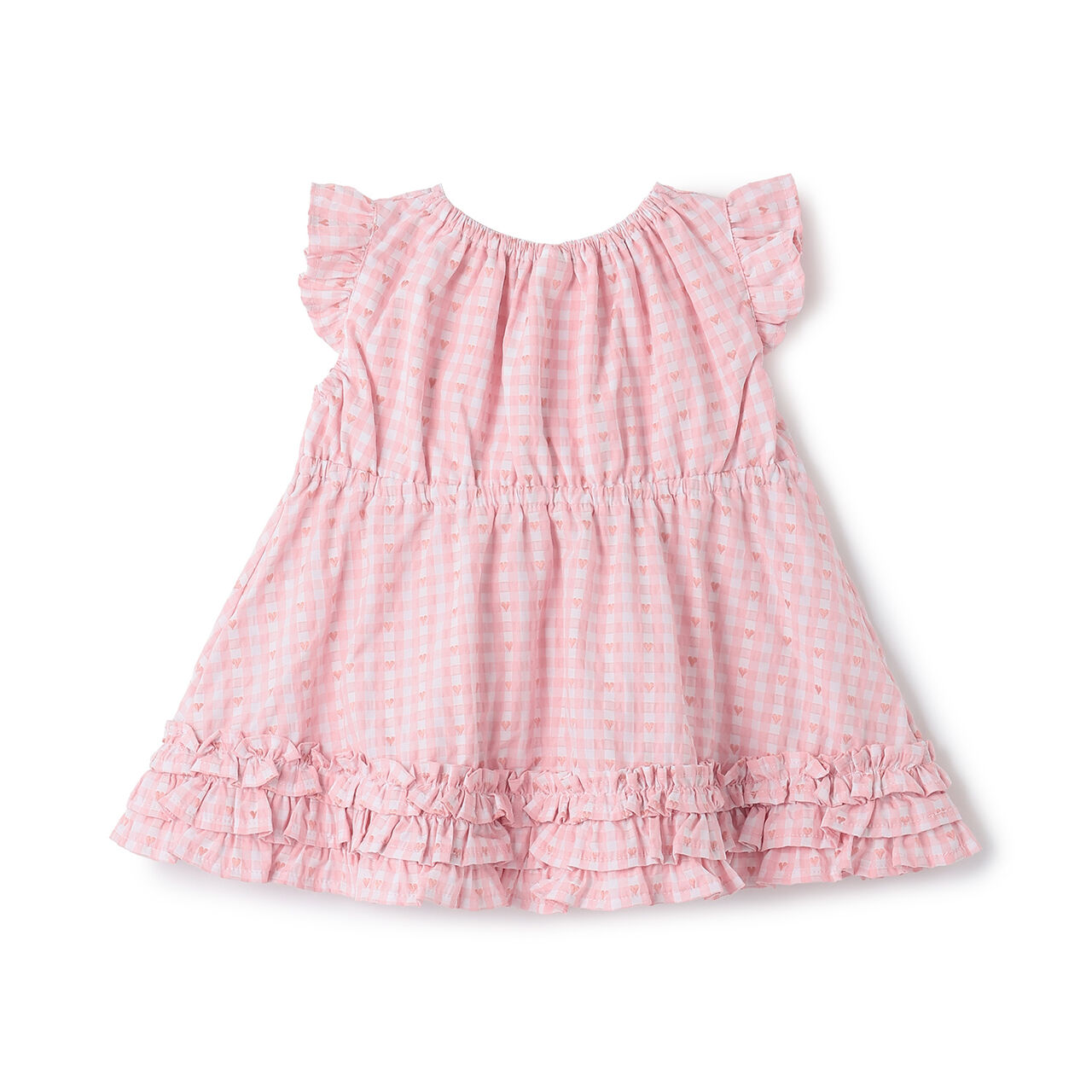 Heart Gingham Tunic,Red, large image number 5