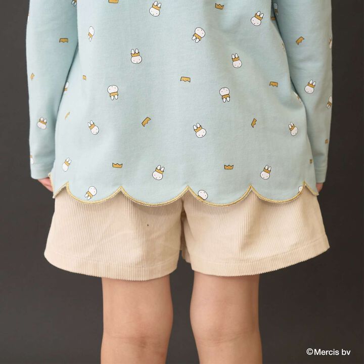 [Miffy] All-Over Pattern Scalloped Hem A-Line T-Shirt,Lavender, medium image number 20
