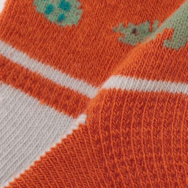Dinosaur Crew Socks [Made in Japan],Brick, medium image number 3