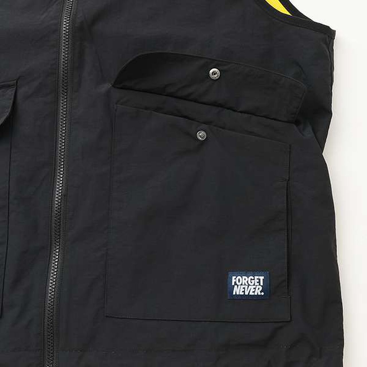 [FORGETNEVER] Reversible Vest,Black, large image number 8