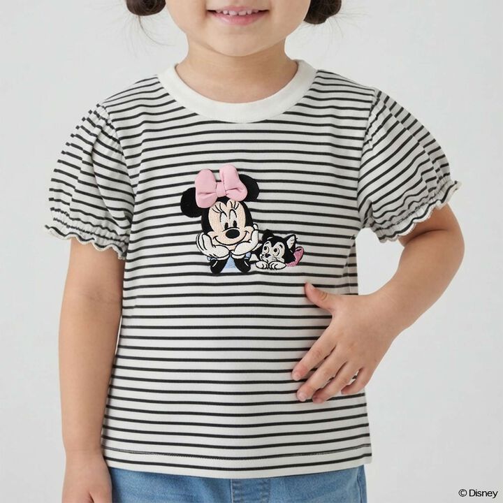 [Disney] Graphic Mellow Short Sleeve T-Shirt,Striped, medium image number 0