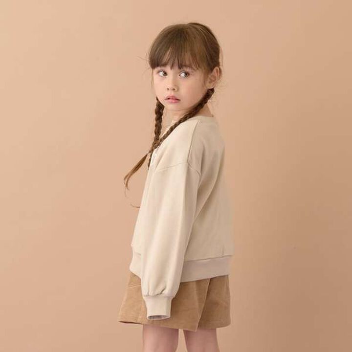 Versatile Short Sweatshirt with Accent,Lavender, medium image number 2