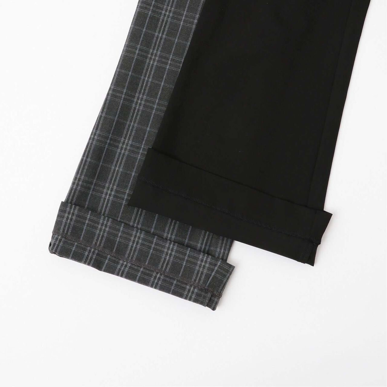 Pleated Skirt & Flared Pants Set,Gray, large image number 12