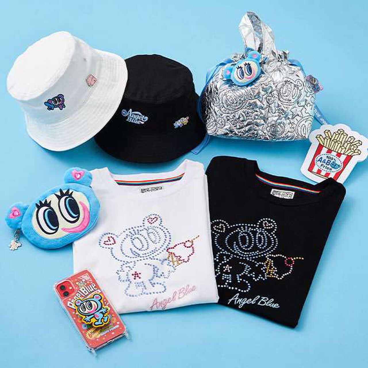 Mr. Nakamura Face Pouch,Blue, large image number 5