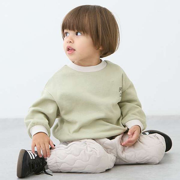 Color Block Quilted Pants,Navy, medium image number 12