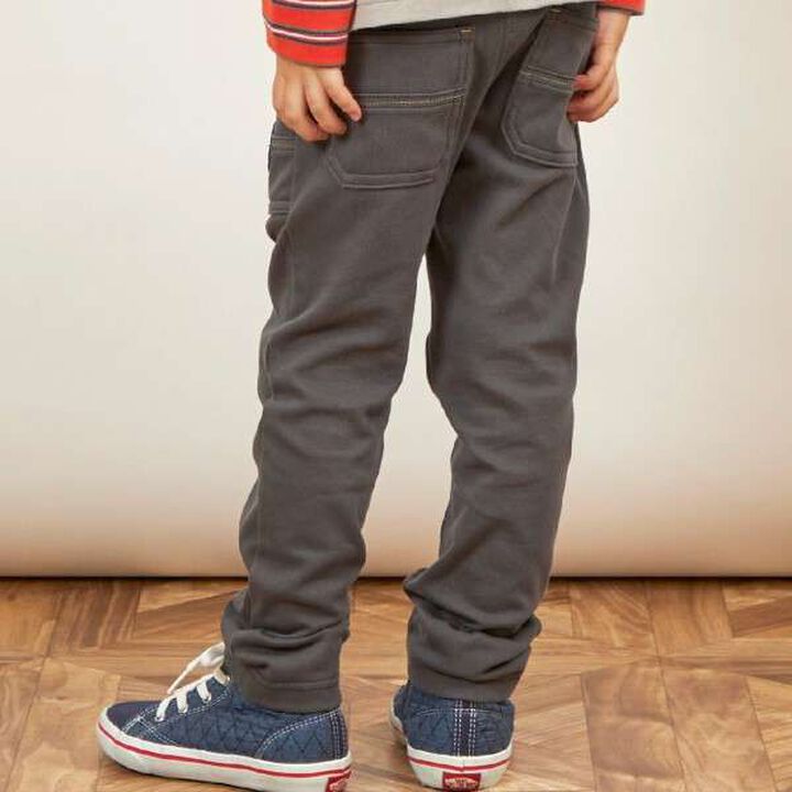 KPBOY Twill Stretch Brushed-Lining Pants [80-150],Green, medium image number 9