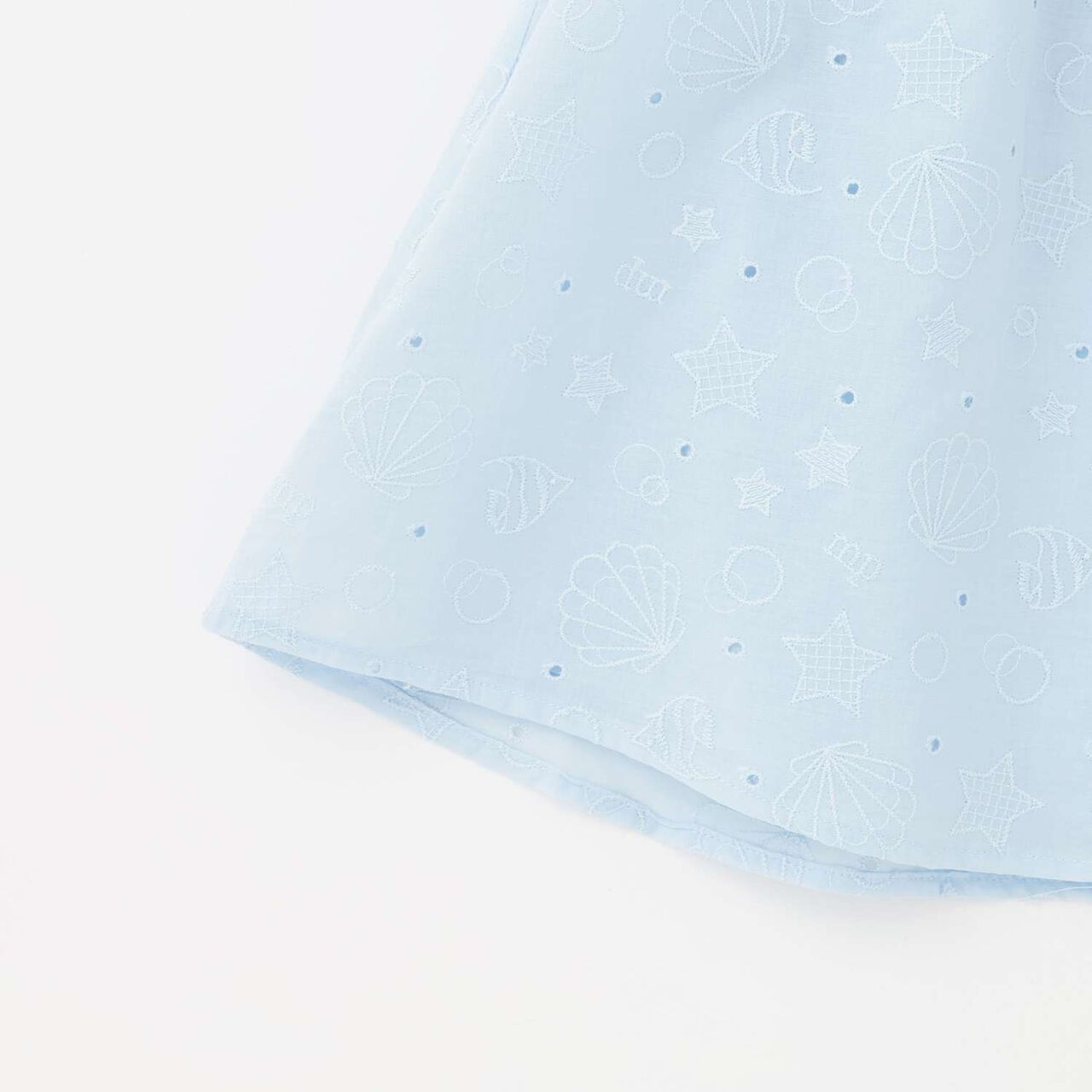 [Restocked] Shell Pattern Lace Tunic,Sax blue, large image number 4