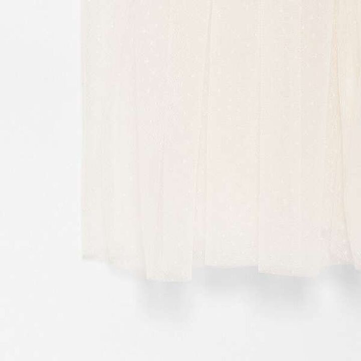 [AMI] Dot Tulle One-Piece Dress Inner Wear Set,Black, medium image number 15