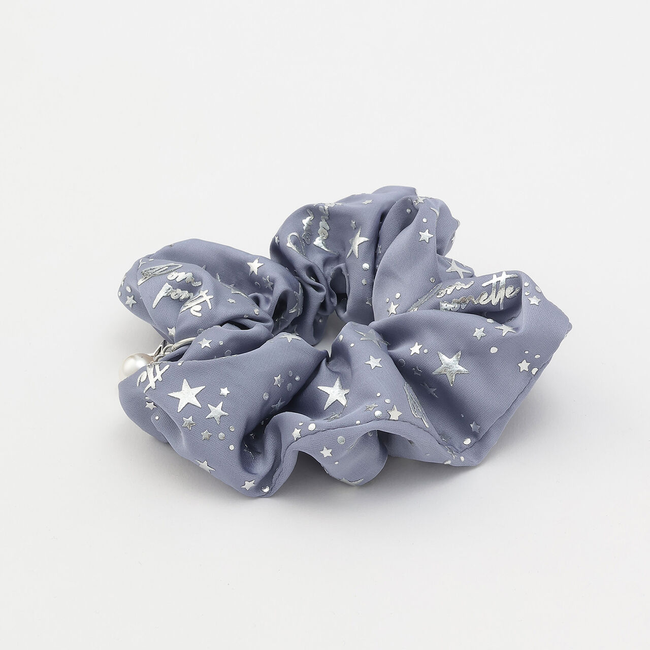 Star All-Over Print Scrunchie,Black, large image number 7