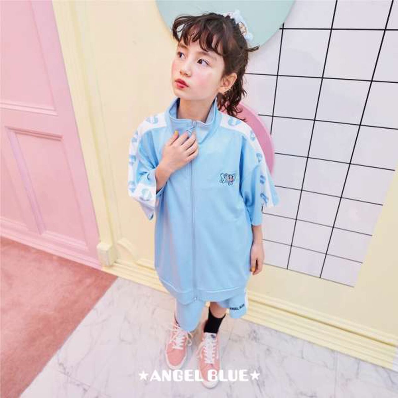 [ANGEL BLUE] Junior Mr. Nakamura Short-Sleeve Jersey,Pink, large image number 14
