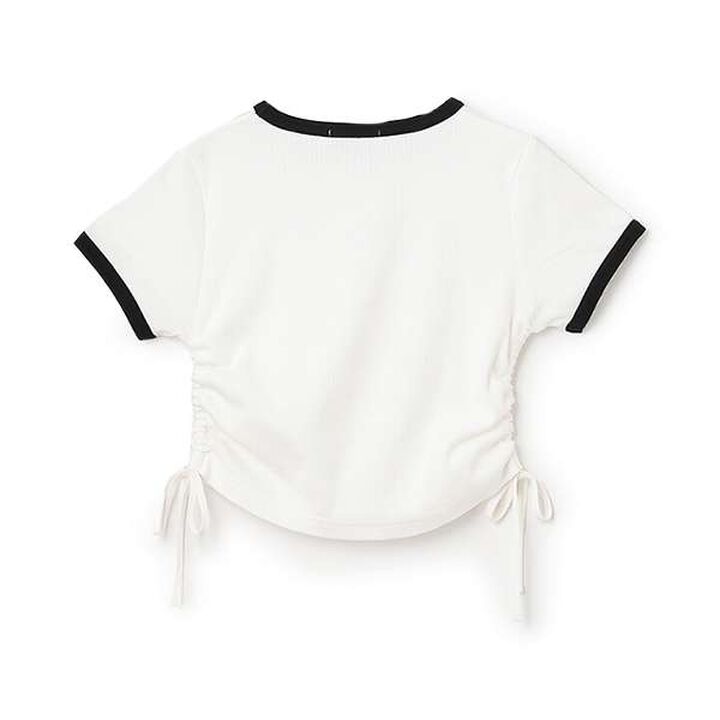 Cool Sensation Drawstring Ribbed T-Shirt,Green, medium image number 6