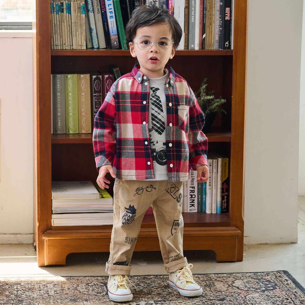 Camera Trompe-l'&oelig;il Sweatshirt,Light gray, large image number 18