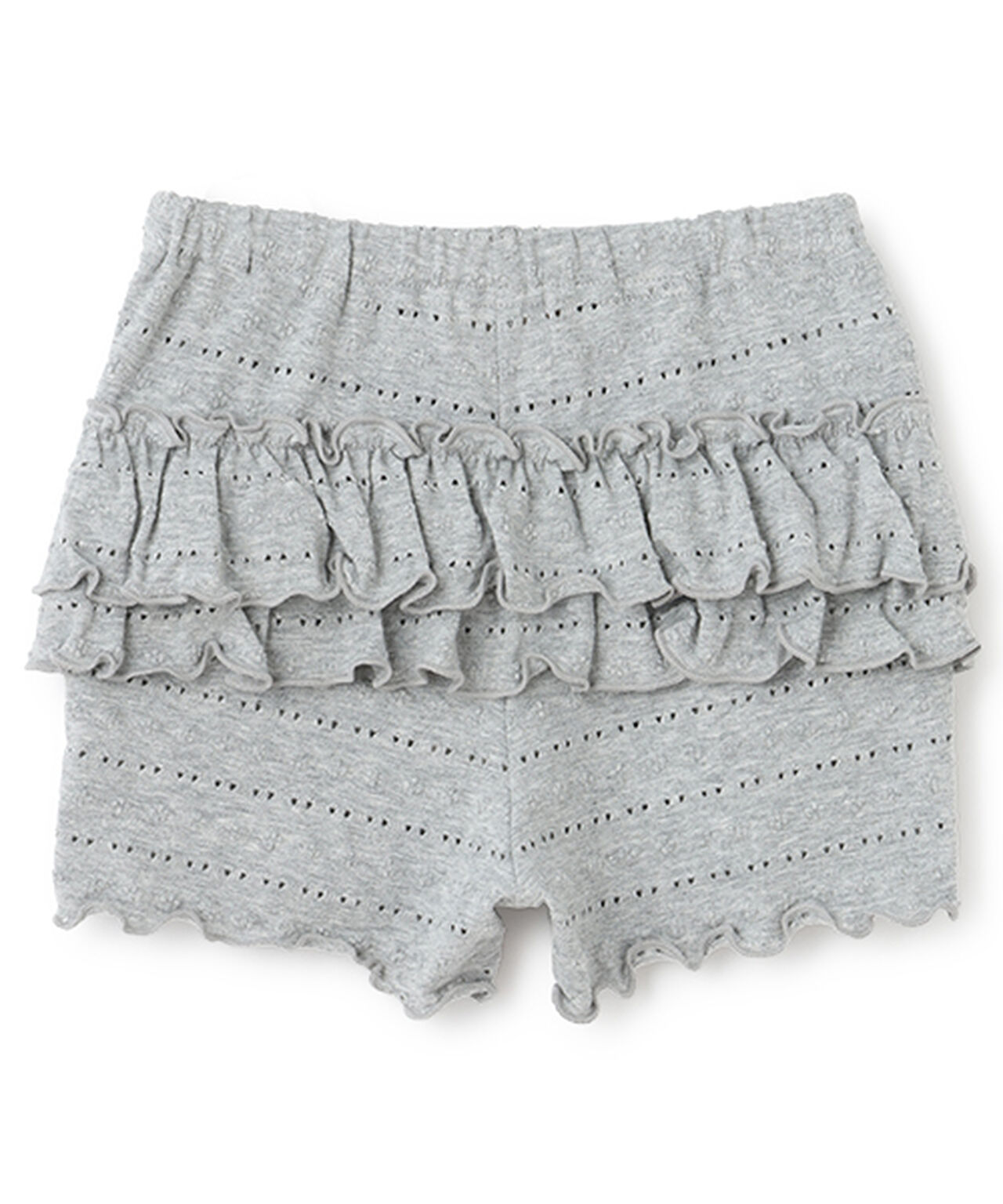 Eyelet Short Leggings,Black, large image number 1