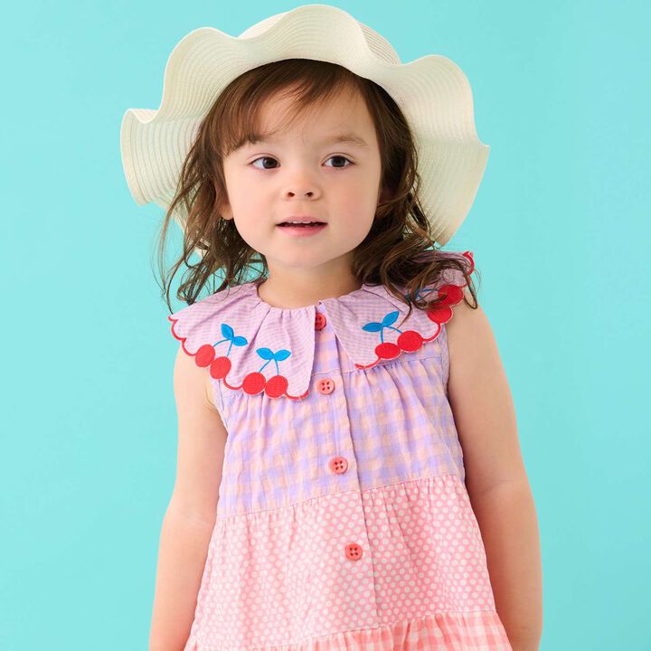 Washable Cherry Hat,Pearl white, medium image number 1