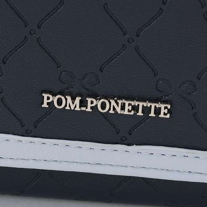 All-Over Pattern Ribbon Embossed Mini Wallet,Light blue, medium image number 2