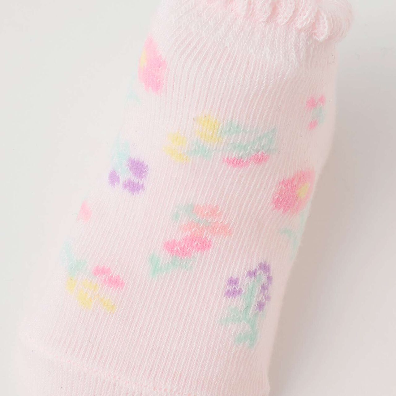 Flower Pattern Socks [Made in Japan],Light pink, large image number 3