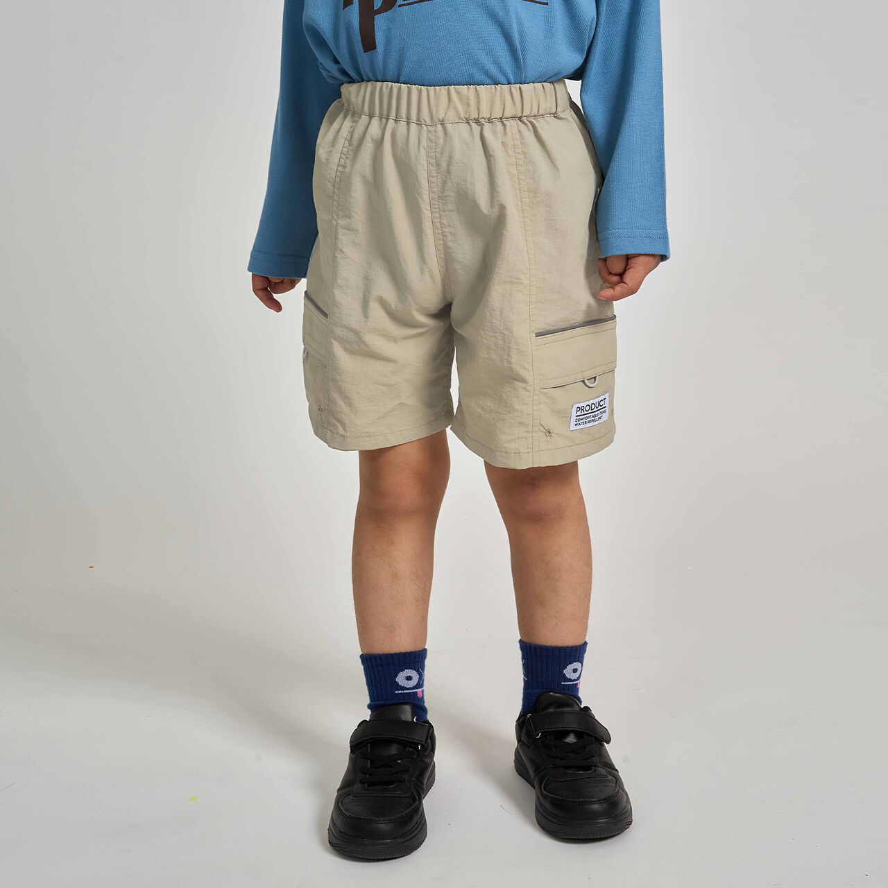 [School-Ready] [Water-Repellent, Anti-Stain, Durable, UV] 4/5 Length Pants (with Reflective Sheet),Beige, large image number 0