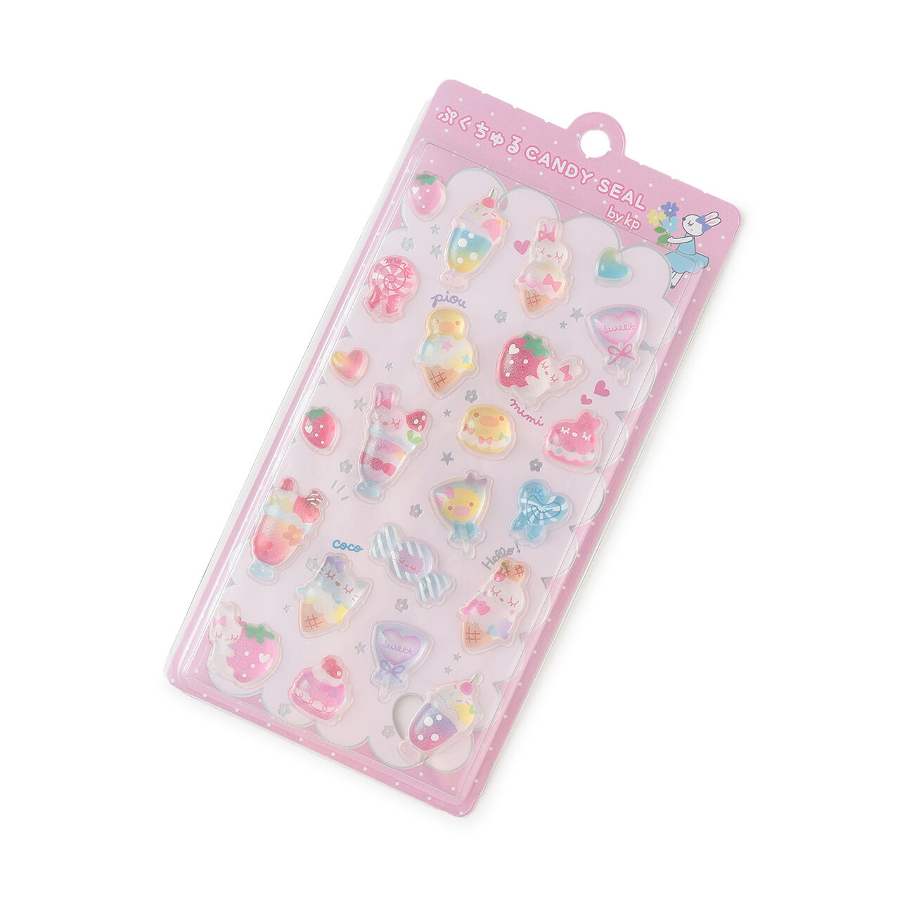 ぷくちゅる CANDY貼紙 甜點,粉紅色, large image number 0