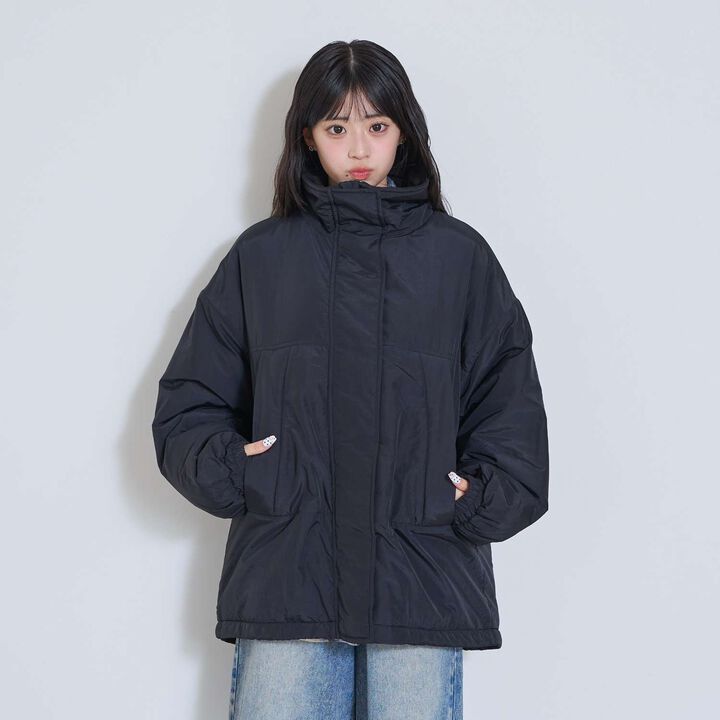 Fleece-Lined Monster Coat,Black, medium image number 3