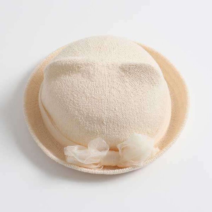 Cat-Ear Hat (S),Pearl white, medium image number 9
