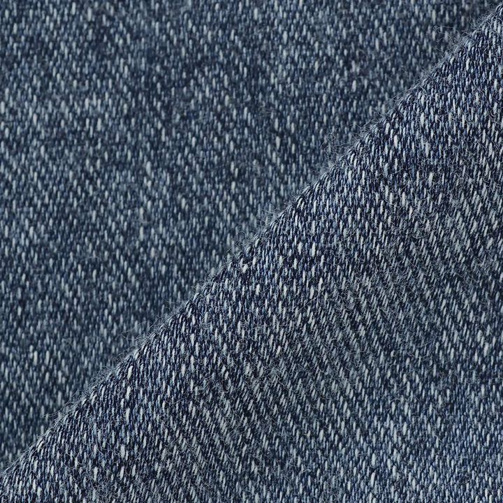 [With Belt Loops] Denim-Look Pleated Skirt,Blue, medium image number 14