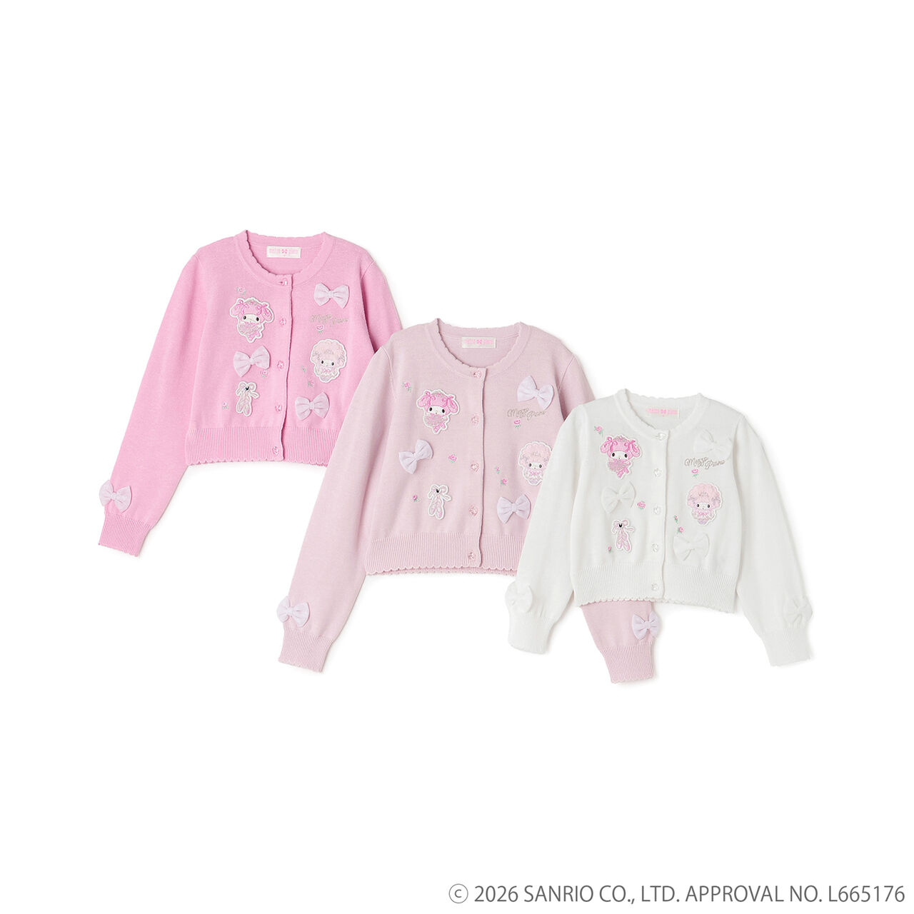My Melody / My Sweet Piano Cardigan,Light pink, large image number 8