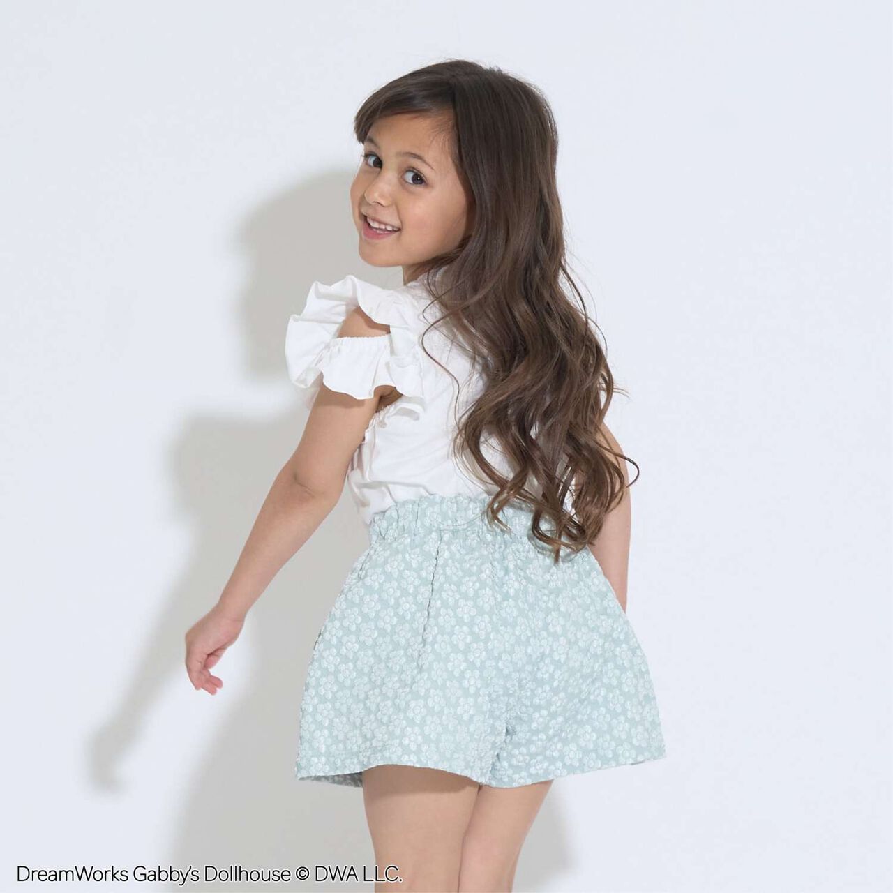 [Gabby's Dollhouse Soft Cotton] Design Sleeve Printed T-Shirt,Top gray, large image number 8